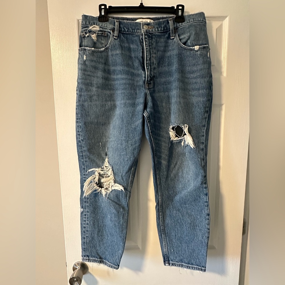 Abercrombie & Fitch High Rise Blue Denim
